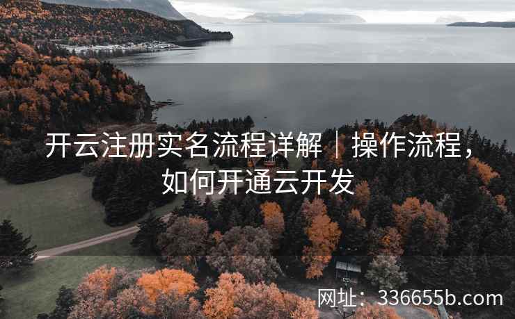开云注册实名流程详解｜操作流程，如何开通云开发
